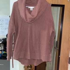Mauve cowl neck sweater